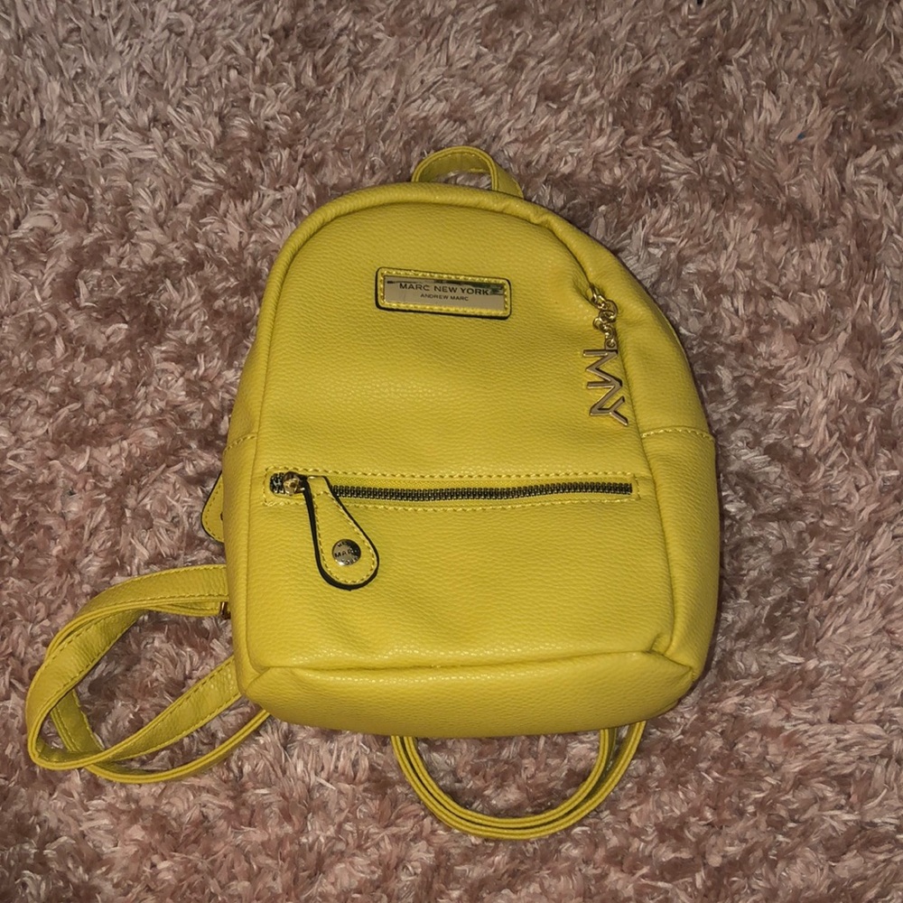 Yellow mini backpack